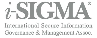 Pulp Shred NAID iSigma membership logo. International Secure Information Governance and Management Association member logo