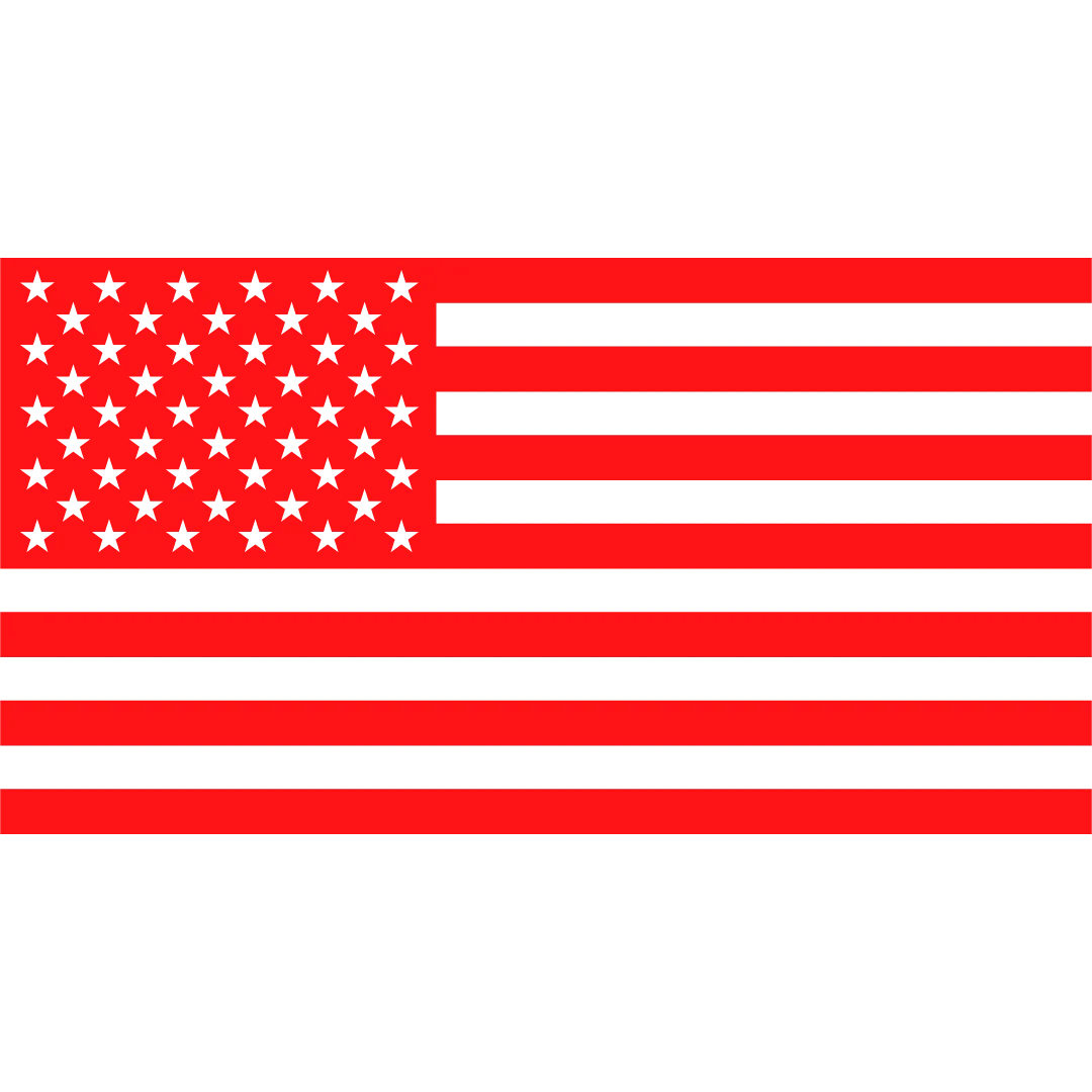 Red American Flag Icon