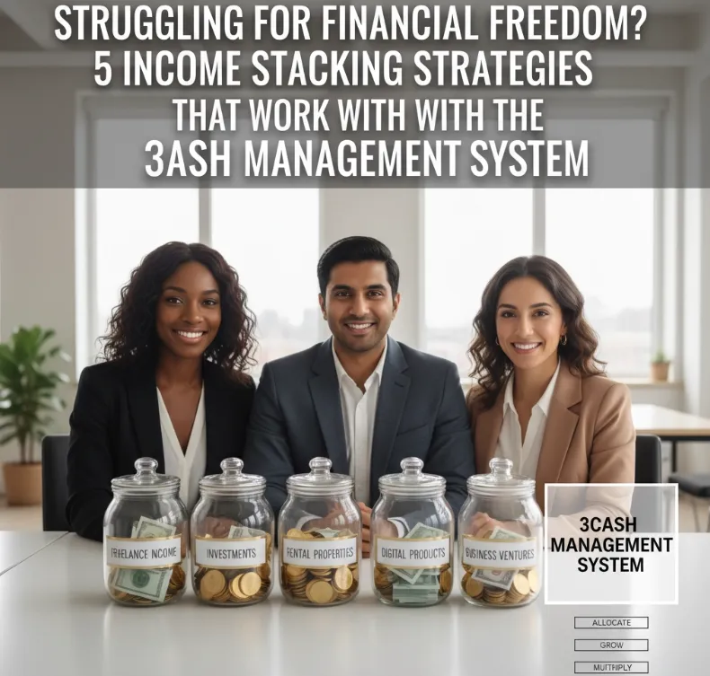 Struggling For Financial Freedom? 5 Income Stacking Strategies That Work With The 3AM Cash Management System