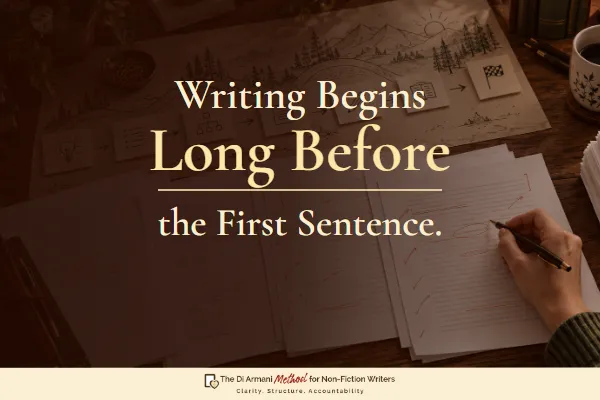 Writing Begins Long Before the First Sentence