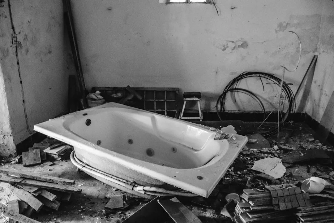 old bathtub