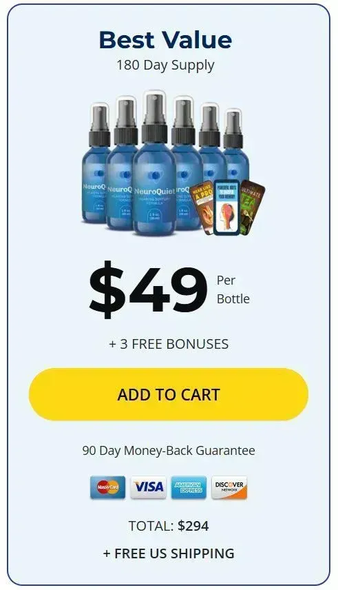 NeuroQuiet buy 6 bottles