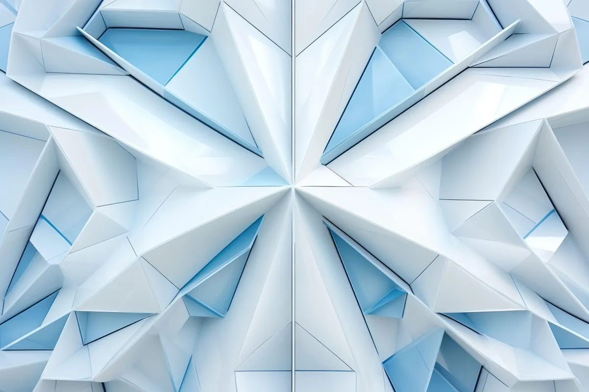 abstract digit art blue and white