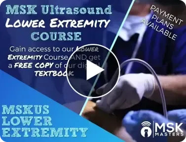 MSK Ultrasound Lower Extremity Couse