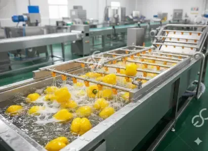 Lavado y desinfección de vegetales con agua ozonizada en máquina