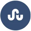 Logo of StumbleUpon, featuring a stylized white "S" intertwined with a "U" on a dark blue circular background.