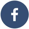 Blue circular logo featuring a white lowercase "f," representing Facebook's social media platform.