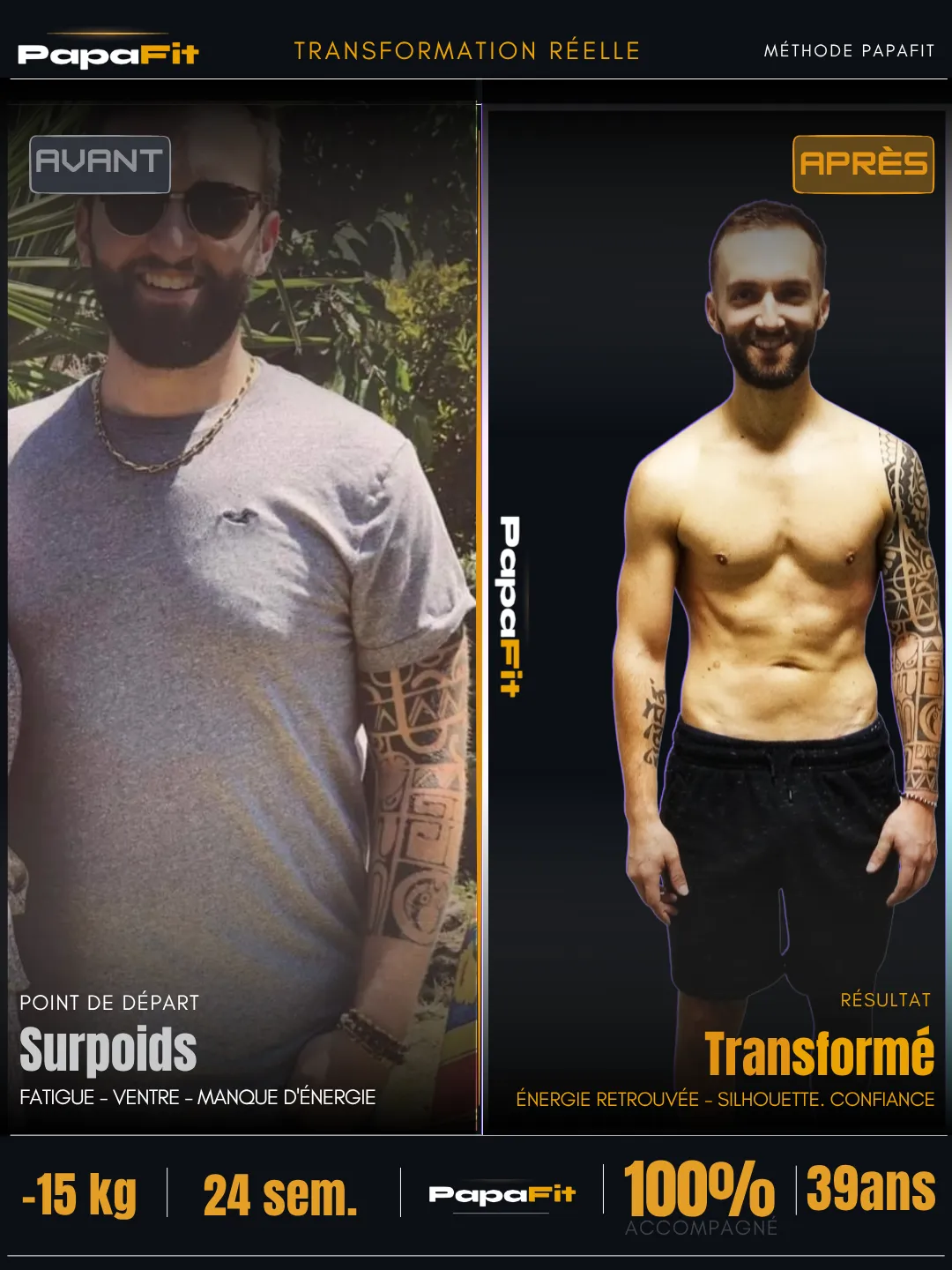 Thierry, papa de 47 ans, énergique