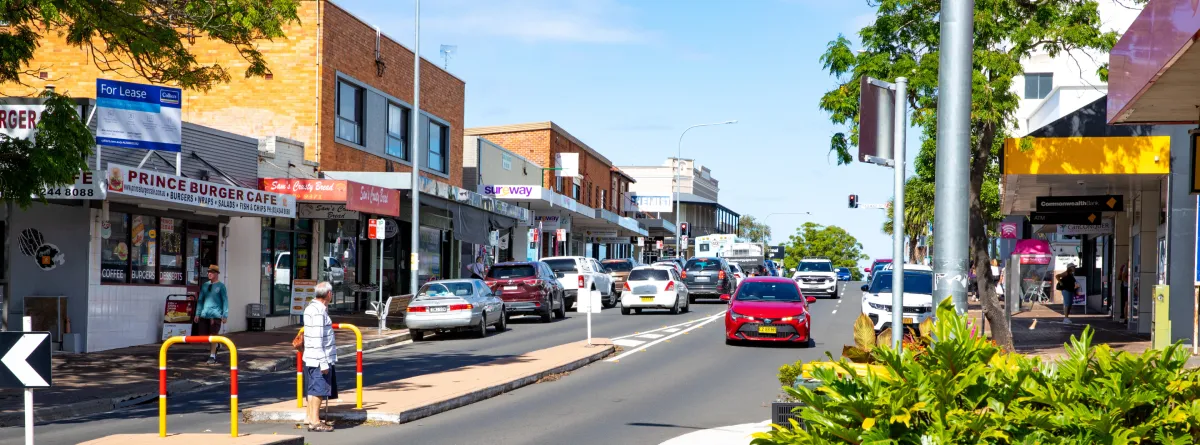 Corrimal shops on the high street