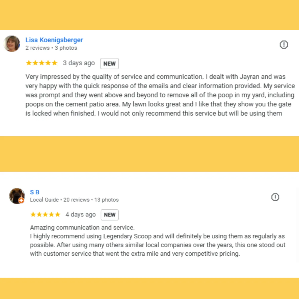 dog poop removal client review east Gwillimbury 