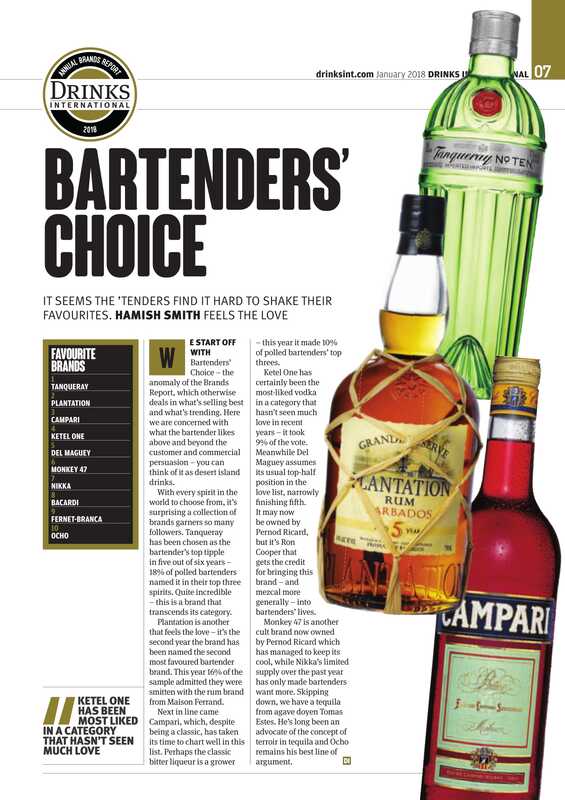  DRINK INTERNATIONAL 2018 BRAND REPORT