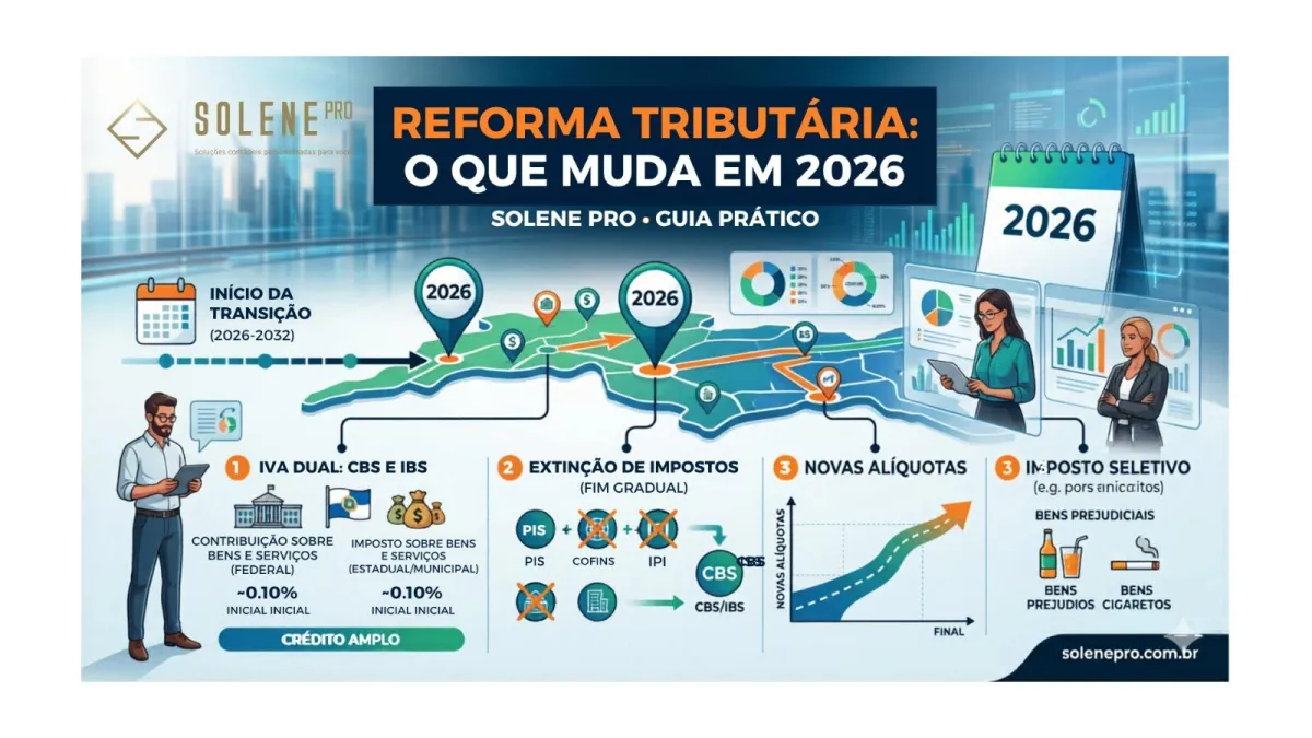 Reforma Tributária: o que muda (e o que não muda) para a sua empresa em 2026
