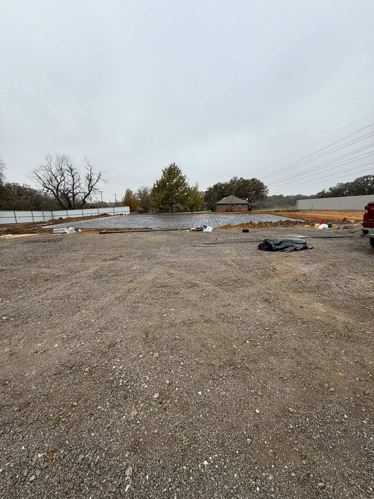 Concrete slab foundation project completed by MS101 Construction LLC in Fort Worth, Texas.