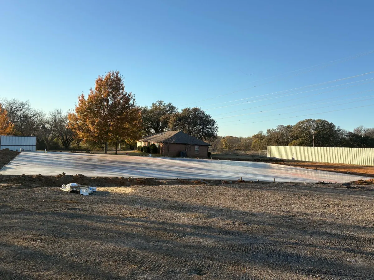 Concrete slab installation in Fort Worth TX