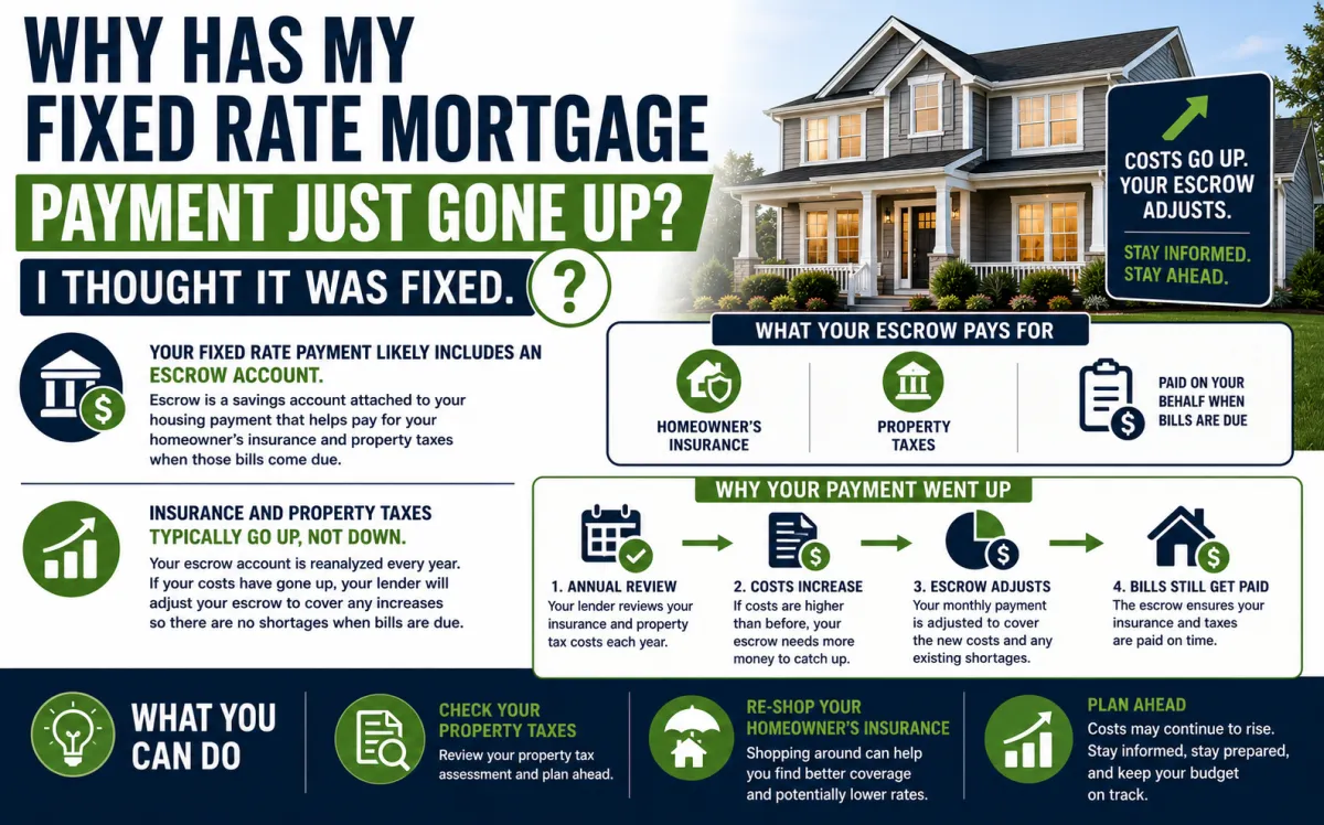Why Your Fixed Rate Mortgage Payment Just Went Up When Nobody Changed Your Interest Rate