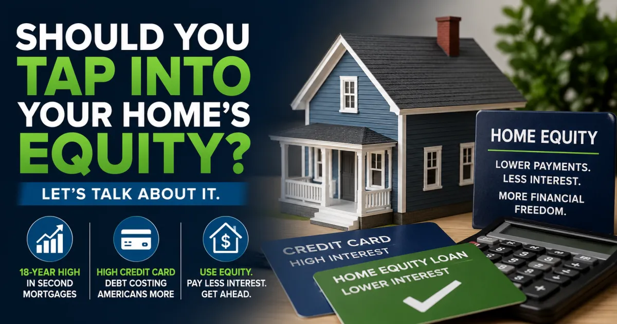Second Mortgages Just Hit an 18 Year High and Here Is Why Paying Off Credit Card Debt With Equity Makes SenseSecond Mortgages Just Hit an 18 Year High and Here Is Why Paying Off Credit Card Debt With Equity Makes Sense