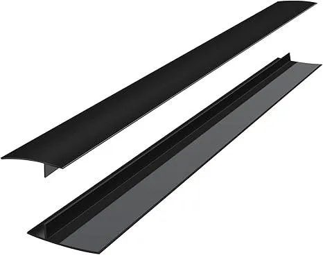 SEVCHY Silicone Stove Gap Covers (2 pack), Oven Gap Filler, Heat Resistant Stove Gap Filler, Seal Gap between Stovetop and Counter, Easy Clean (30 inch, Black)