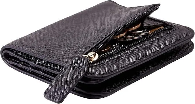 Toughergun Wallet Women Rfid Blocking Small Compact Bifold Luxury Leather Pocket Wallet Ladies Mini Purse with ID Window