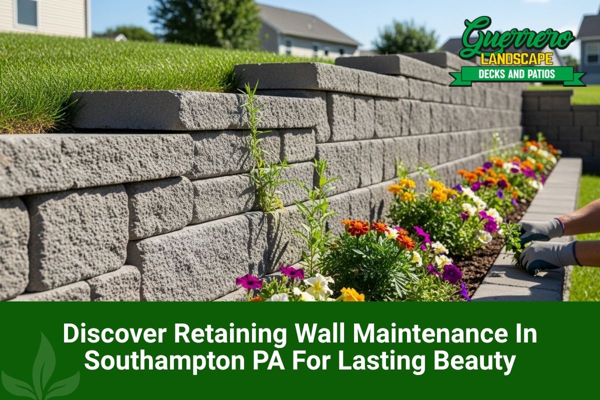 retaining wall maintenance in Southampton PA for a clean and stable yard