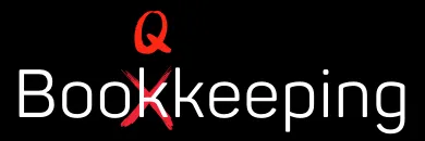 Booqkeeping black logo — official logo in footer of bookkeeping, payroll, and tax services website
