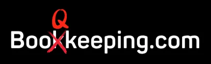Booqkeeping black logo — official logo in footer of bookkeeping, payroll, and tax services website