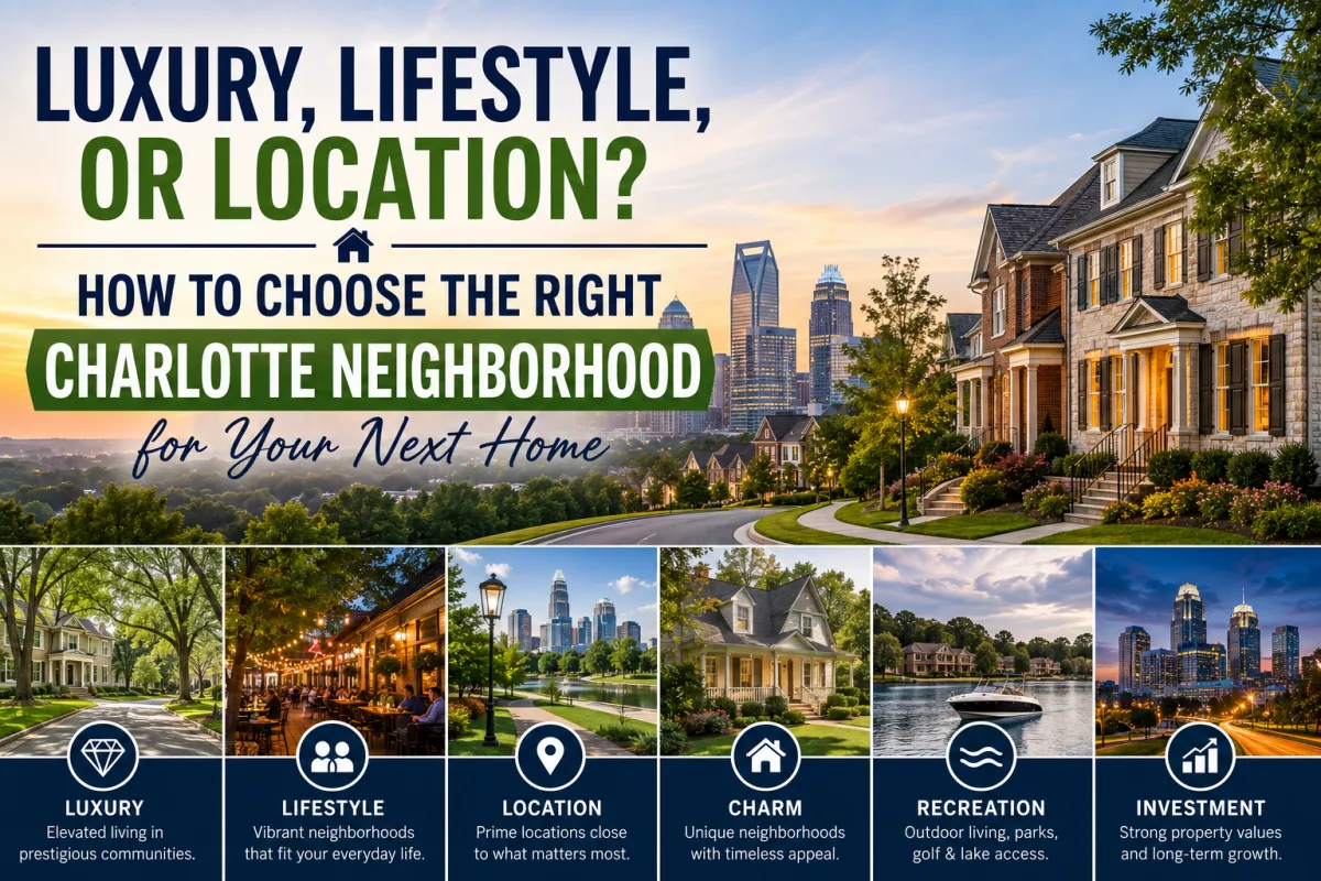 Luxury homes in Charlotte, NC featuring beautiful neighborhoods like SouthPark and Myers Park with guidance from Realtor Scott Pridemore