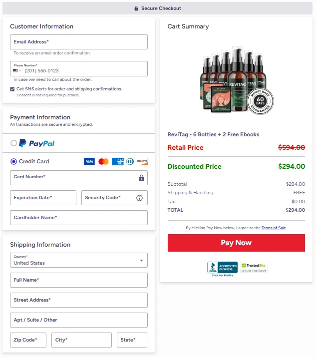 ReviTag sale