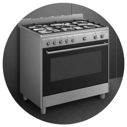 Smeg cooktop burner parts, knobs, and replacements
