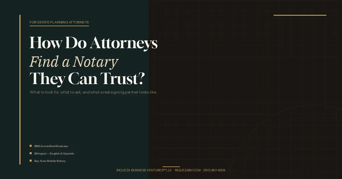 How Do Attorneys Find a Notary They Can Trust?