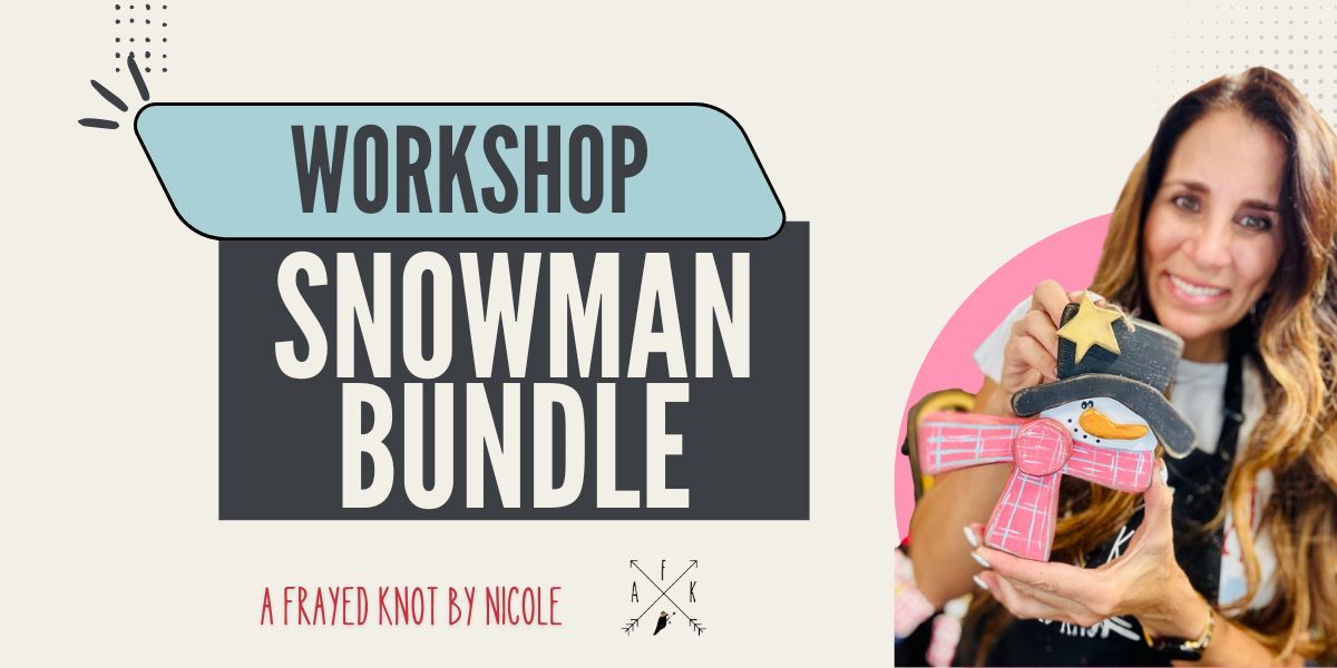 DIY wood crafting snowman bundle