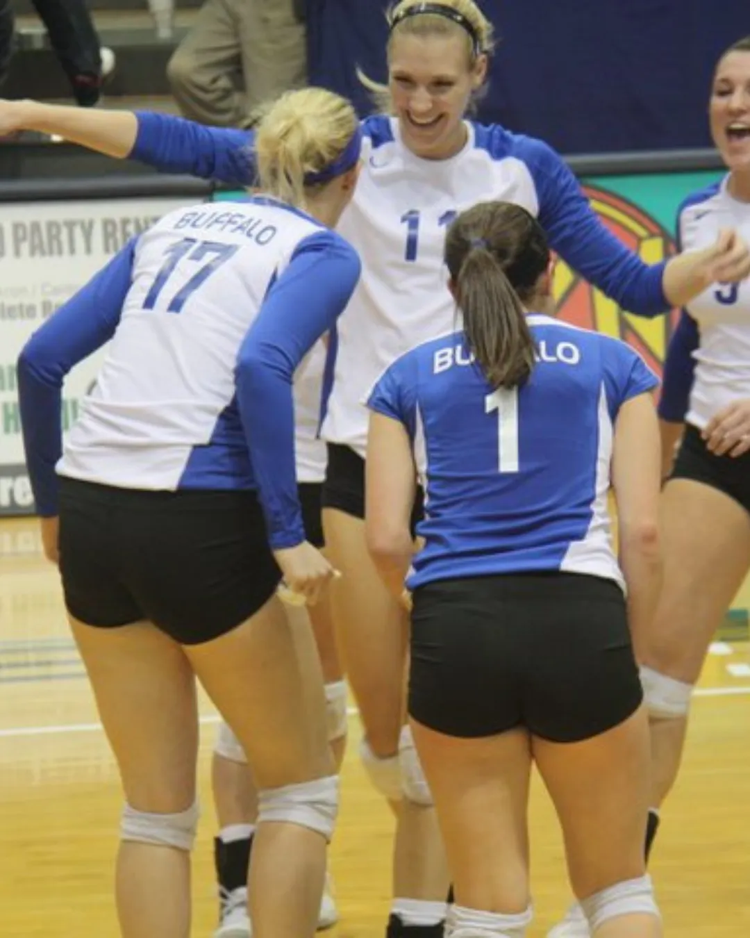 Kristin Bignell, Registered Physical Therapist in a volleyball huddle