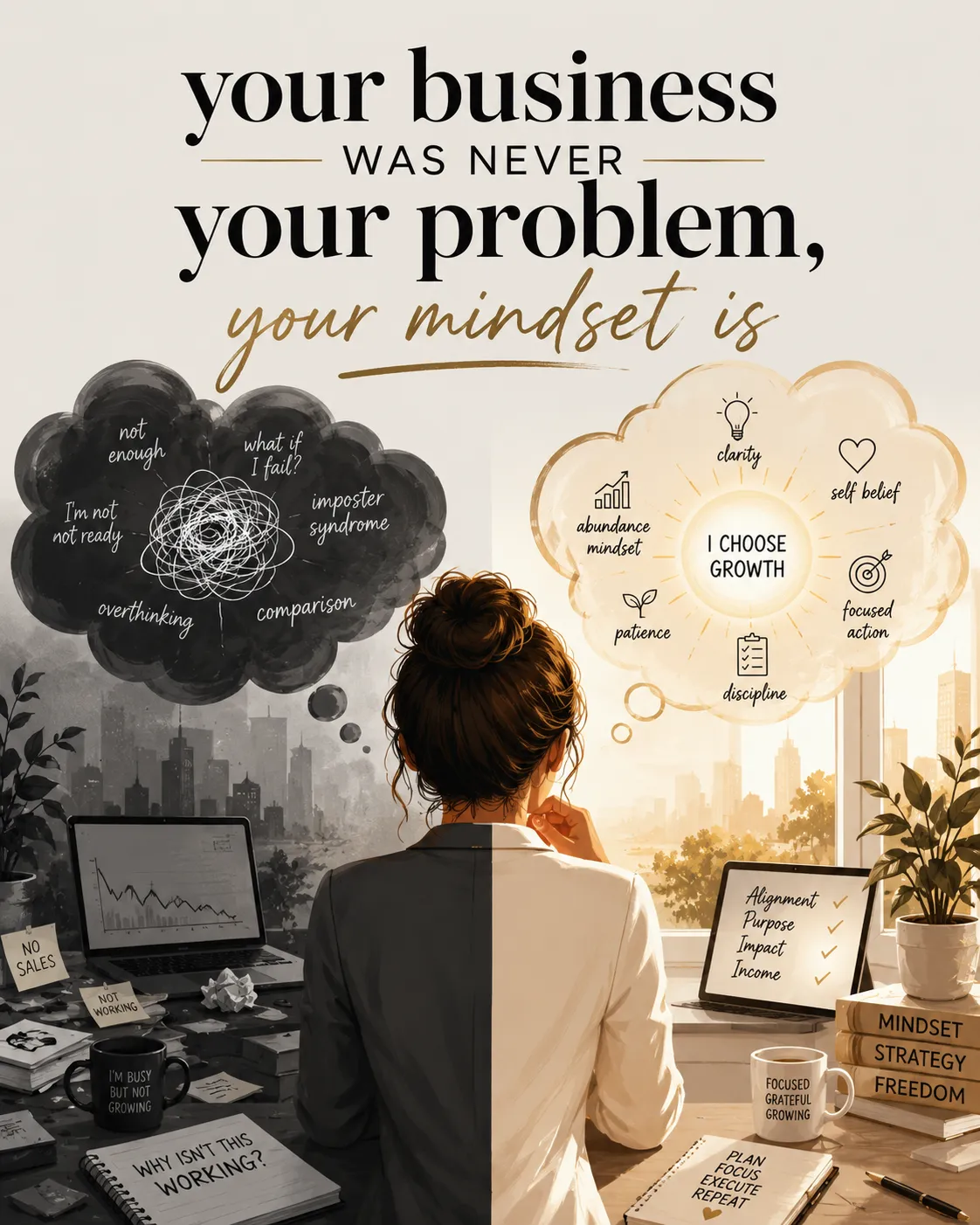 person with bad mindset