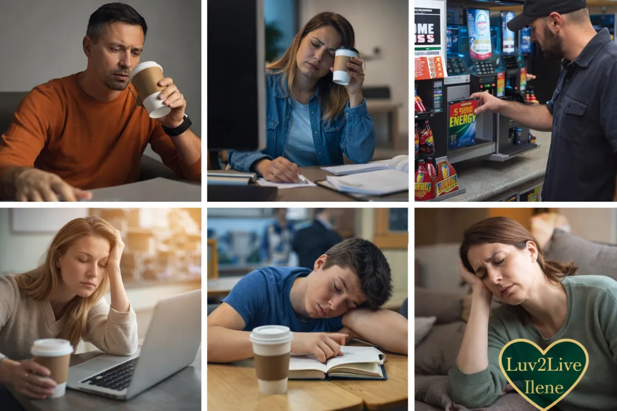 Person experiencing afternoon energy crash and brain fog