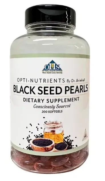 Optimal Health Systems Black Seed Pearls bottle