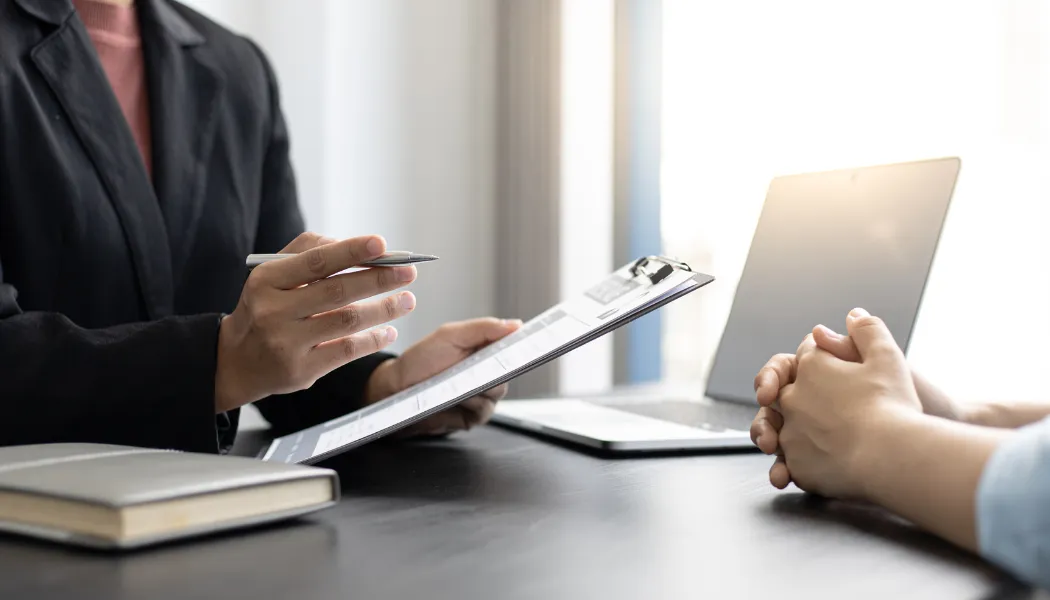 A generic stock image showing an ongoing consultation