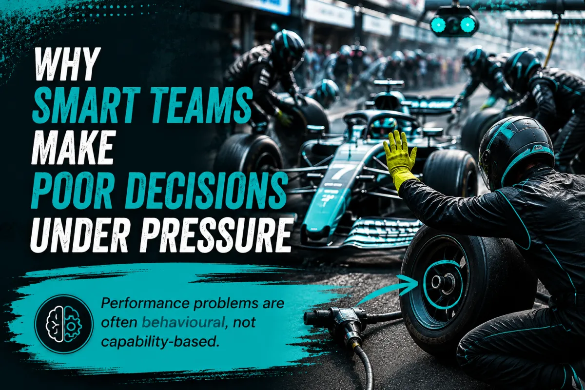Why Smart Teams Make Poor Decisions Under Pressure: A Performance Problem, Not A Capability Problem