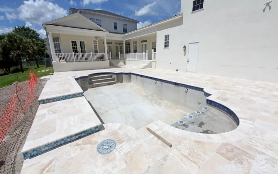 Gainesville Concrete builds and installs pool deck.