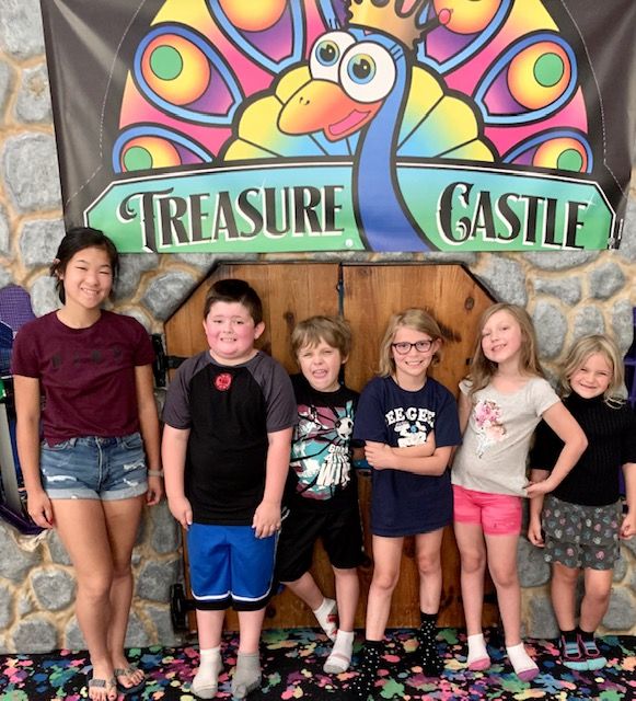 Children having fun playing at Treasure Castle Playland