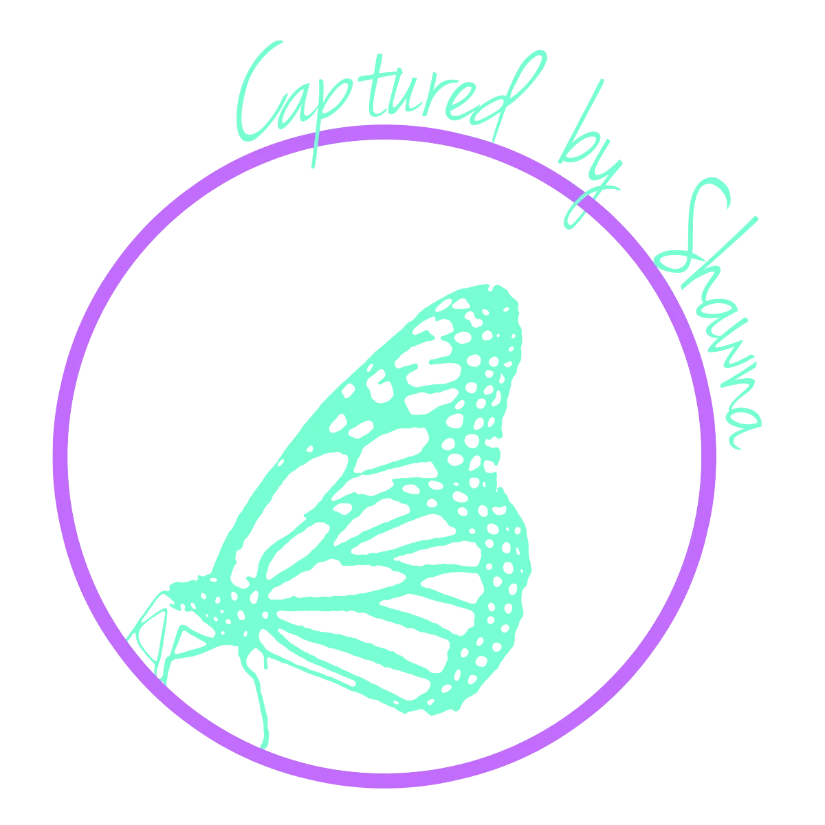 Get in touch with Captured By Shawna Family Photography Circle Logo