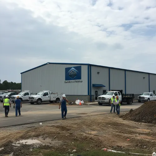 Modern agricultural metal barn by Charlotte Metal Buildings