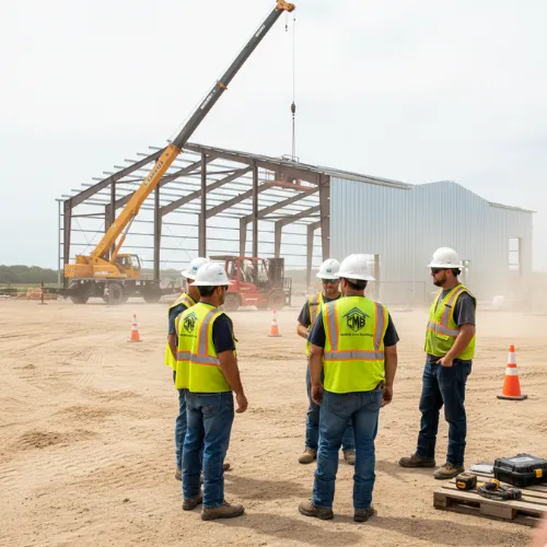 Spacious workshop metal building from Charlotte Metal Buildings