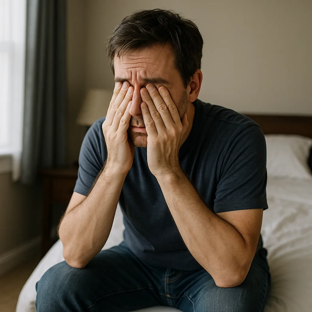 a man getting his leg examined by a doctor