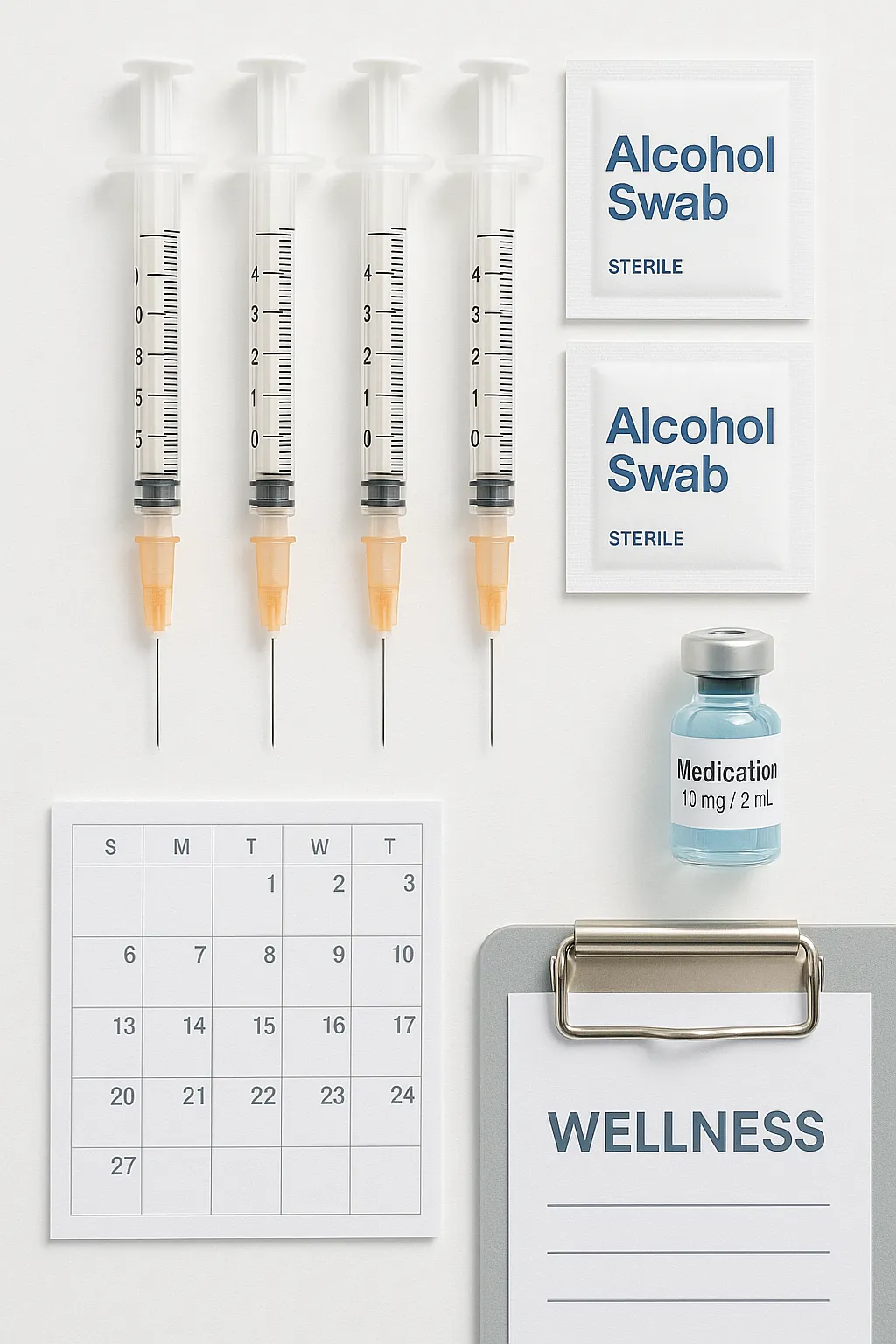 a running track with a fence in the background