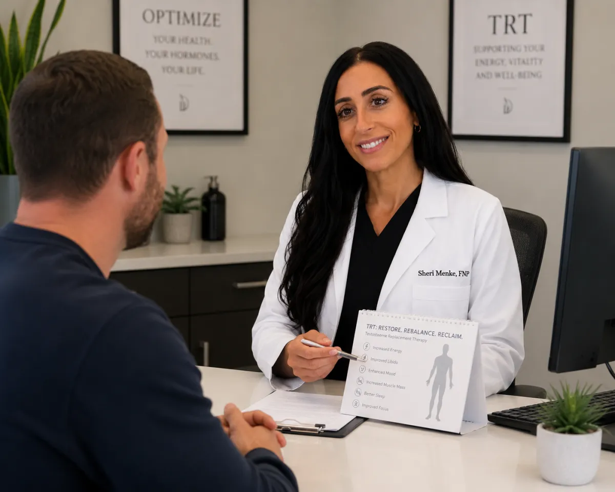 doctor talking to patient