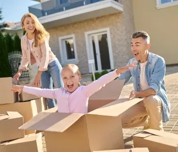 Fremont CT real estate agent helping families build stability as mom and child enjoy moving day with support and guidance