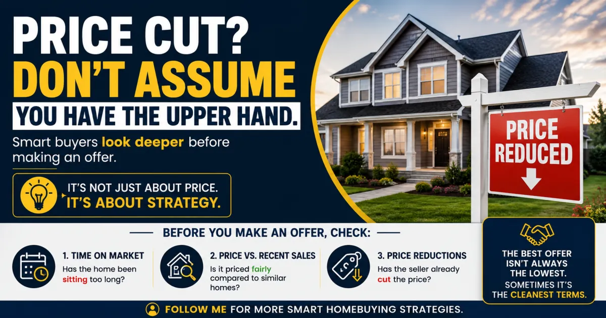 A Price Cut Does Not Mean Every Listing Is a Lowball Opportunity and Here Is Where Leverage Lives