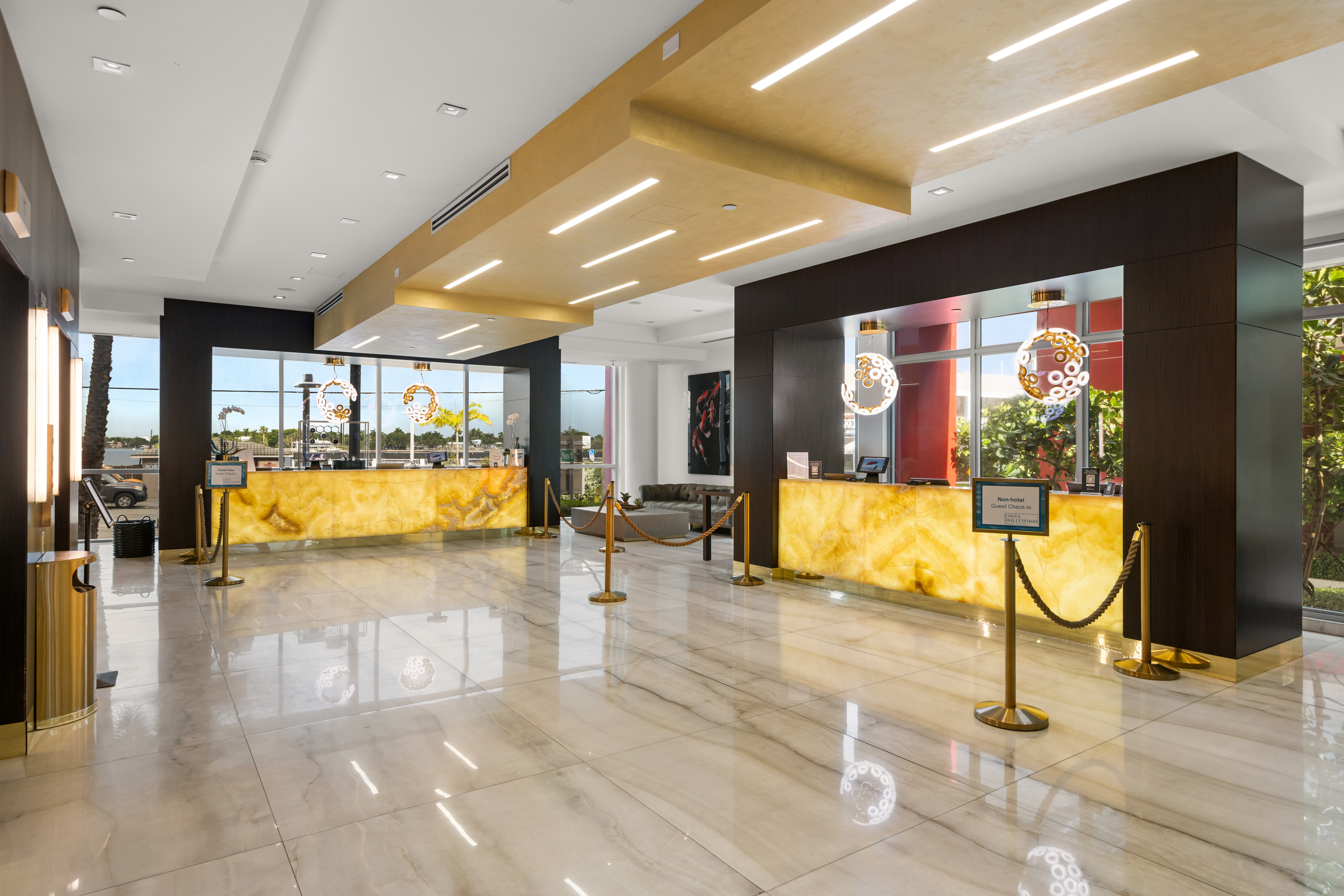 a living room filled with furniture and a fire place