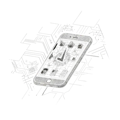 A phone with a checkmark on it