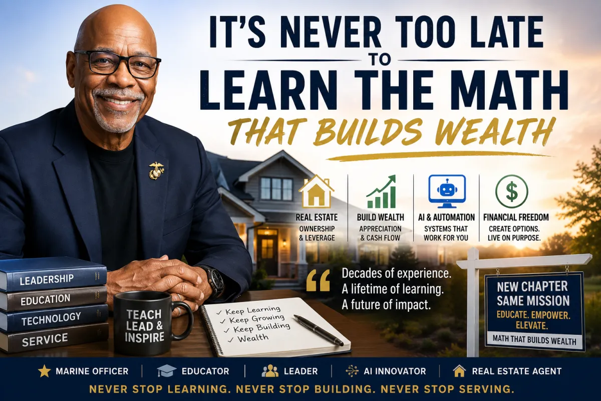 Is It Too Late to Start a New Career at 72? What Real Estate Is Teaching Me About Wealth