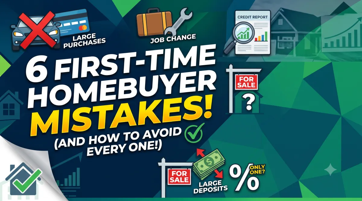 6 Common Mistakes First-Time Homebuyers Make and How to Avoid Every Single One of Them